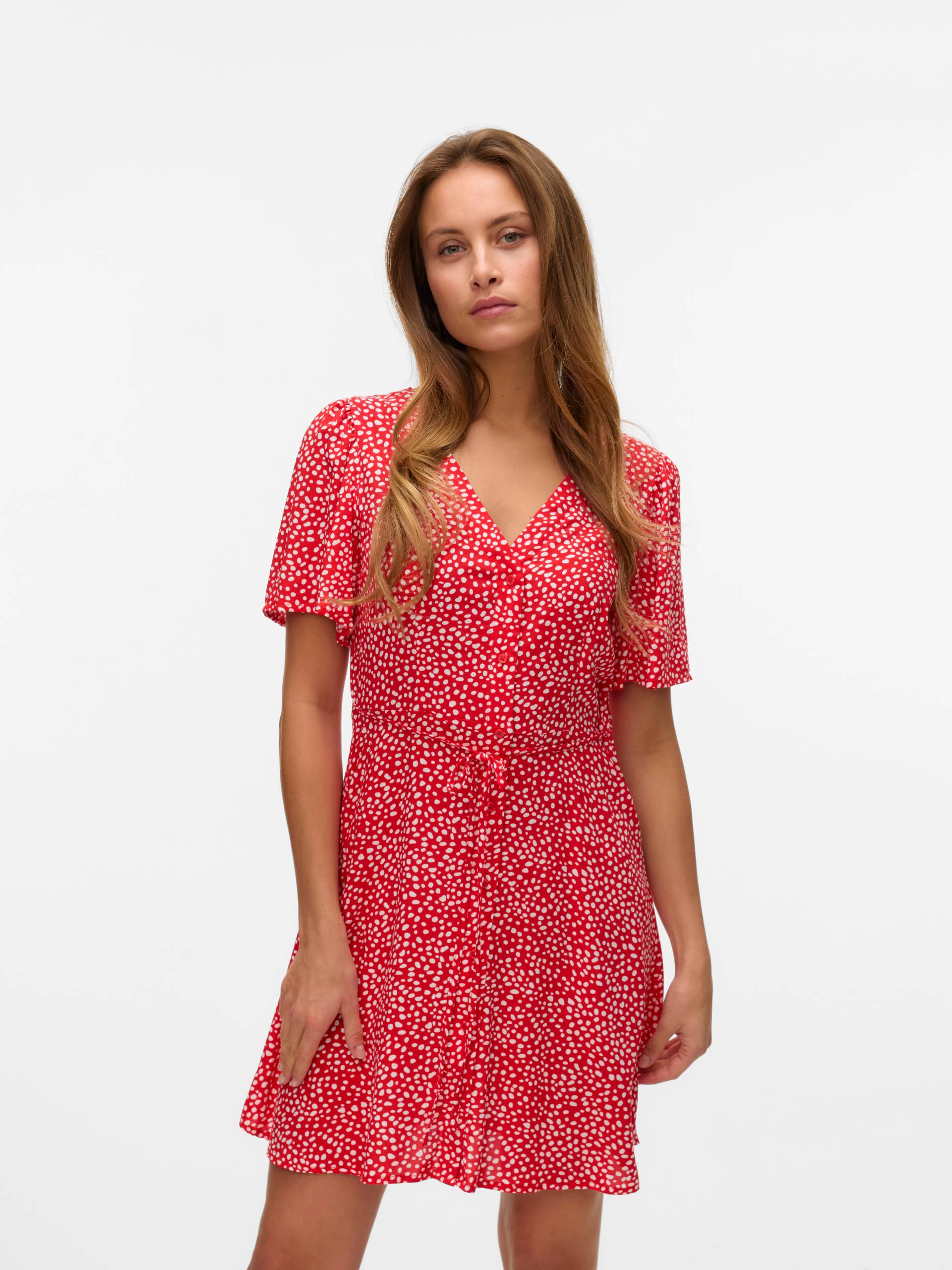 Vero Moda Minikleid "VMALBA SS SHORT DRESS WVN NOOS", Sommerkleid von Vero Moda