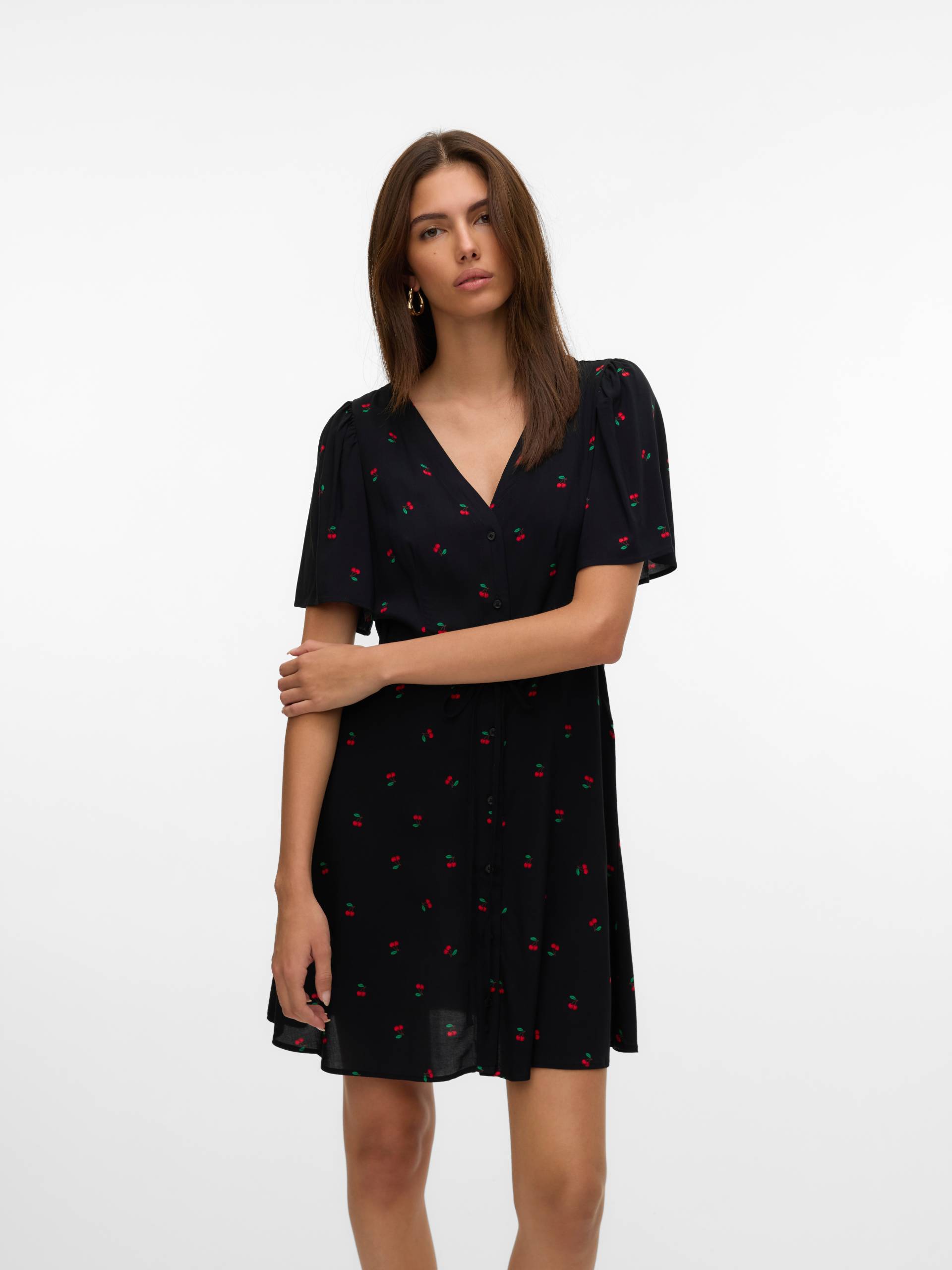 Vero Moda Minikleid "VMALBA SS SHORT DRESS WVN NOOS", Sommerkleid von Vero Moda