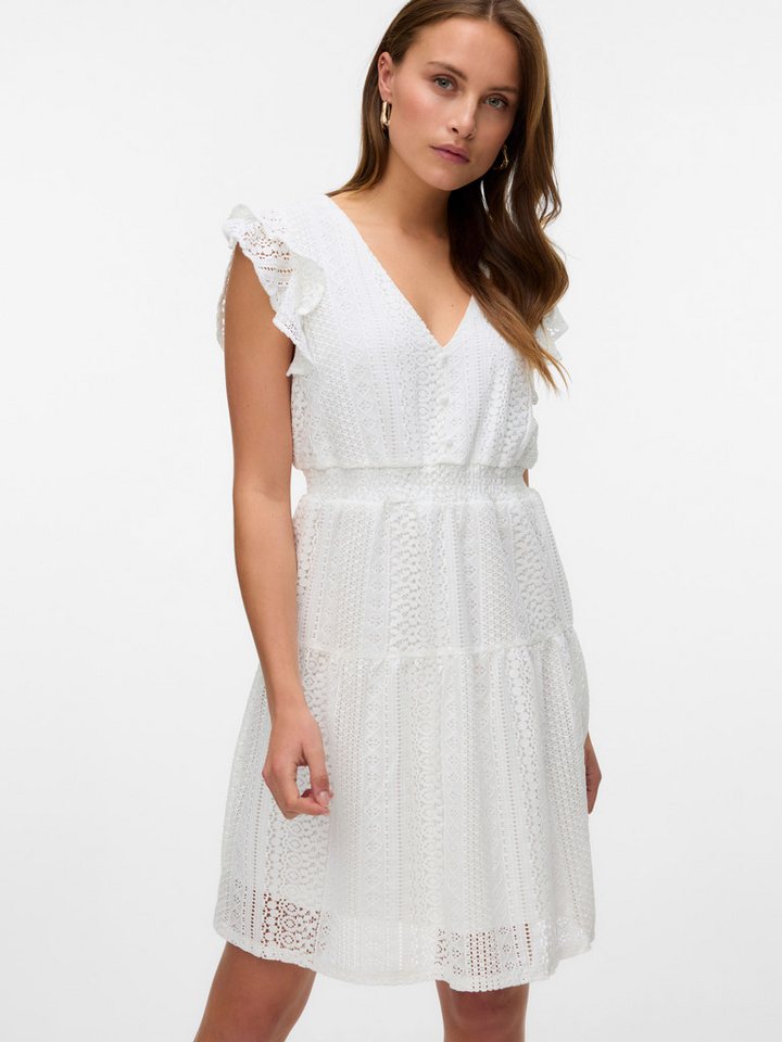 Vero Moda Minikleid VMHONEY LACE V-NECK SHORT DRESS WVN GA Sommerkleid von Vero Moda