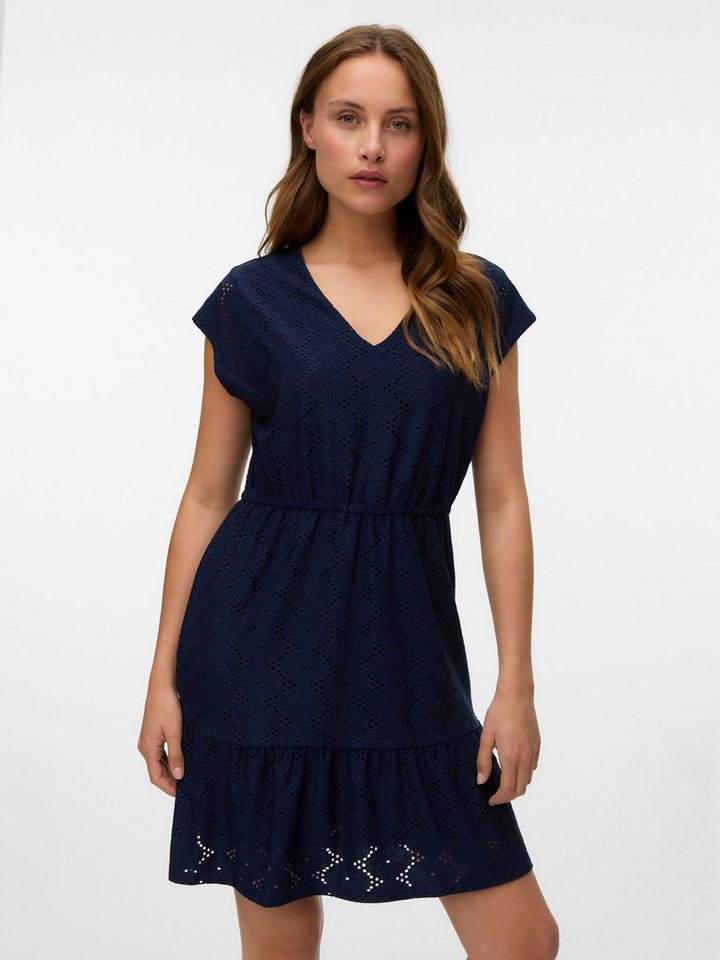 Vero Moda Minikleid VMKIM CS V-NECK SHORT DRESS JRS GA Sommerkleid von Vero Moda