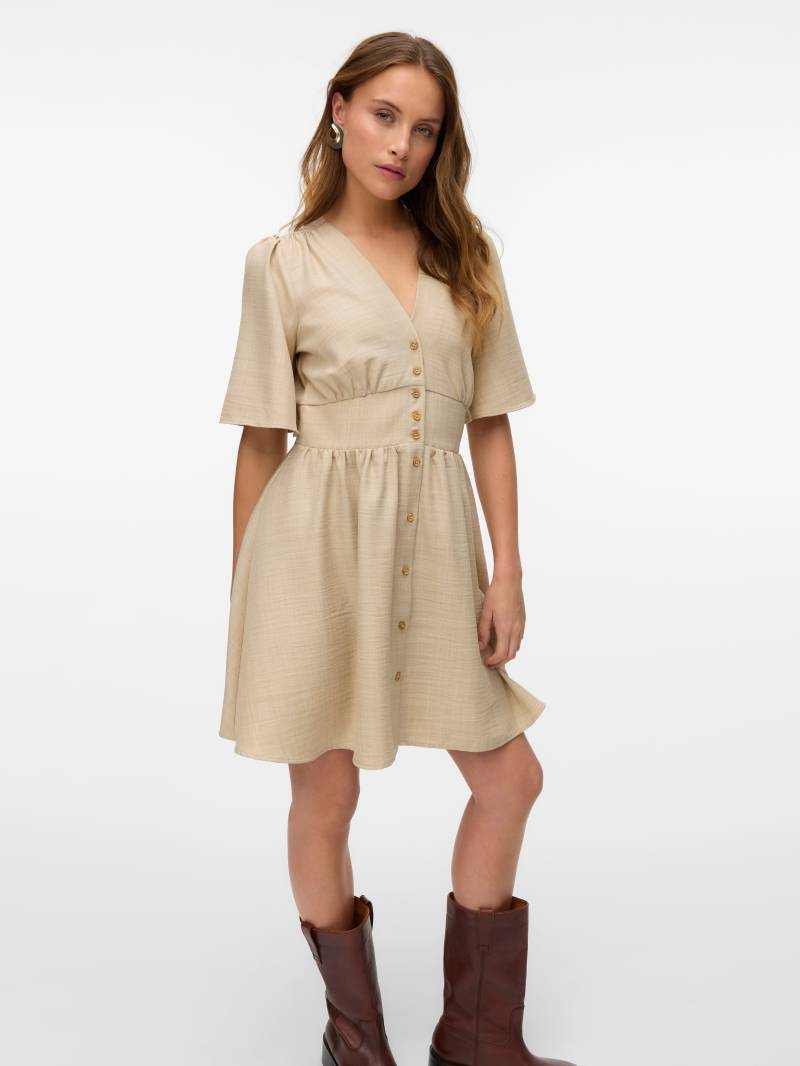 Vero Moda Minikleid "VMMELANEY 2/4 SHORT DRESS WVN NOOS", Sommerkleid von Vero Moda