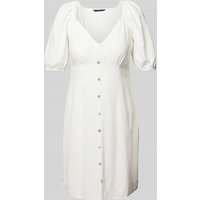 Vero Moda Minikleid aus Viskose-Leinen-Mix Modell 'MYMILO' in Weiss, Größe XS von Vero Moda