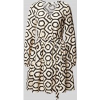 Vero Moda Minikleid mit Allover-Muster Modell 'ISA' in Beige, Größe M von Vero Moda