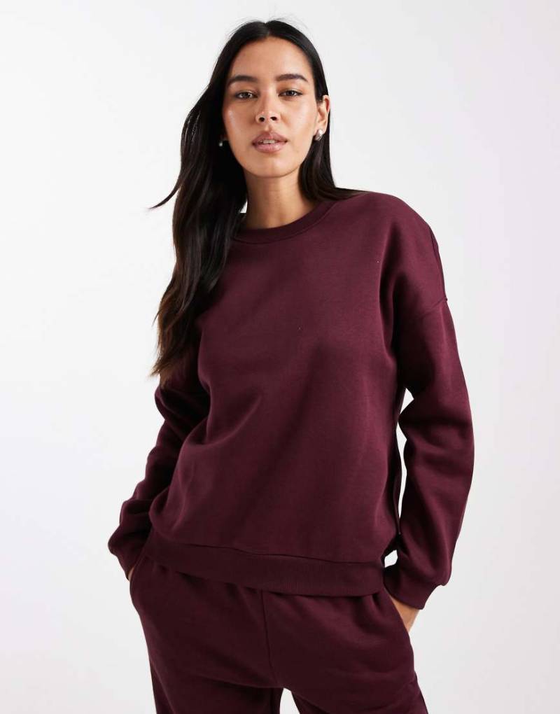 Vero Moda - Oversize-Sweatshirt in Burgunderrot, Kombiteil von Vero Moda