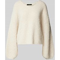 Vero Moda Oversized Strickpullover mit V-Ausschnitt Modell 'JULIETTE' in Offwhite, Größe M von Vero Moda