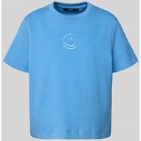 Vero Moda Oversized T-Shirt aus reiner Baumwolle Modell 'SARA METTE' in Bleu, Größe M von Vero Moda