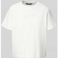 Vero Moda Oversized T-Shirt aus reiner Baumwolle Modell 'SARA METTE' in Weiss, Größe XL von Vero Moda