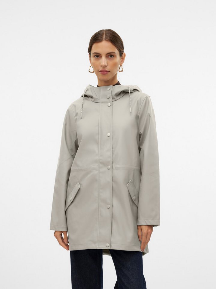 Vero Moda Regenjacke VMMALOU COATED JACKET Lederimitat von Vero Moda