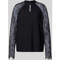 Vero Moda Regular Fit Bluse mit Stehkragen Modell 'MILLA' in Black, Größe M von Vero Moda