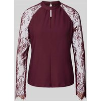 Vero Moda Regular Fit Bluse mit Stehkragen Modell 'MILLA' in Bordeaux, Größe M von Vero Moda