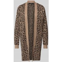 Vero Moda Regular Fit Cardigan aus Viskose-Mix Modell 'NANCY' in Beige Melange, Größe M von Vero Moda
