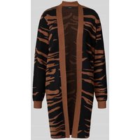 Vero Moda Regular Fit Cardigan aus Viskose-Mix Modell 'NANCY' in Dunkelbraun, Größe M von Vero Moda