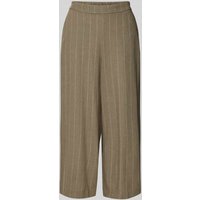 Vero Moda Regular Fit Culotte aus Viskose-Leinen-Mix Modell 'MINDY' in Oliv, Größe 38 von Vero Moda