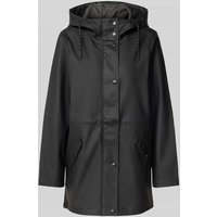 Vero Moda Regular Fit Funktionsjacke mit Taillen-Kordelzug Modell 'MALOU' in Black, Größe XS von Vero Moda