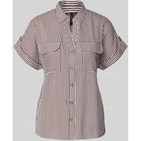 Vero Moda Regular Fit Hemdbluse aus reiner Viskose Modell 'BUMPY' in Bordeaux, Größe S von Vero Moda