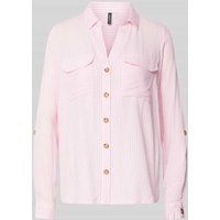 Vero Moda Regular Fit Hemdbluse aus reiner Viskose Modell 'BUMPY' in Pink, Größe S Vero Moda Regular Fit Hemdbluse aus reiner Viskose Modell 'BUMPY' in Pink, Größe S von Vero Moda