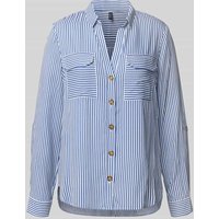 Vero Moda Regular Fit Hemdbluse aus reiner Viskose Modell 'BUMPY' in Royal, Größe S von Vero Moda