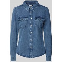 Vero Moda Regular Fit Hemdbluse mit Baumwoll-Anteil Modell 'JENNIE' in Hellblau, Größe M Vero Moda Regular Fit Hemdbluse mit Baumwoll-Anteil Modell 'JENNIE' in Hellblau, Größe M von Vero Moda