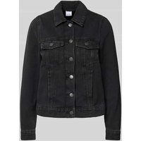 Vero Moda Regular Fit Jeansjacke mit Baumwoll-Anteil Modell 'ZORICA' in Black, Größe M von Vero Moda