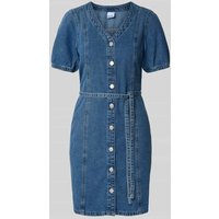 Vero Moda Regular Fit Jeanskleid aus Baumwoll-Viskose-Mix Modell 'JANET' in Jeansblau, Größe XL von Vero Moda