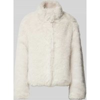 Vero Moda Regular Fit Kunstpelzjacke mit Stehkragen Modell 'MONROE' in Ecru, Größe XL von Vero Moda