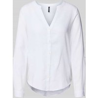 Vero Moda Regular Fit Langarmbluse aus Leinen-Viskose-Mix Modell 'LINN' in Offwhite, Größe XL von Vero Moda
