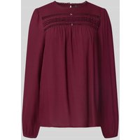 Vero Moda Regular Fit Langarmbluse aus reiner Viskose Modell 'DEBBIE' in Bordeaux, Größe M von Vero Moda