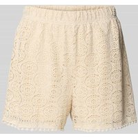 Vero Moda Regular Fit Shorts mit Ausbrenner-Effekt Modell 'MAYA' in Offwhite, Größe S Vero Moda Regular Fit Shorts mit Ausbrenner-Effekt Modell 'MAYA' in Offwhite, Größe S von Vero Moda