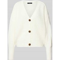 Vero Moda Regular Fit Strickjacke mit Ballonärmeln Modell 'LEA' in Offwhite, Größe L von Vero Moda