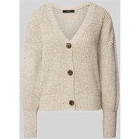 Vero Moda Regular Fit Strickjacke mit Ballonärmeln Modell 'LEA' in Sand, Größe L von Vero Moda