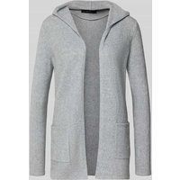 Vero Moda Regular Fit Strickjacke mit Kapuze Modell 'DOFFY' in Hellgrau Melange, Größe XL von Vero Moda
