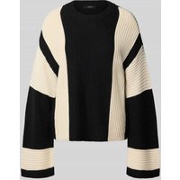Vero Moda Regular Fit Strickpullover aus Baumwoll-Mix Modell 'GIGI' in Black, Größe L von Vero Moda