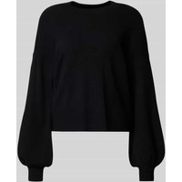 Vero Moda Regular Fit Strickpullover aus Viskose-Mix Modell 'NANCY' in Black, Größe XL von Vero Moda