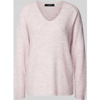 Vero Moda Regular Fit Strickpullover in Melange Modell 'CREWLEFILLE' in Hellrosa, Größe M von Vero Moda