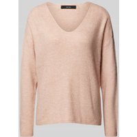 Vero Moda Regular Fit Strickpullover in Melange Modell 'CREWLEFILLE' in Rose, Größe M von Vero Moda