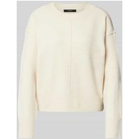 Vero Moda Regular Fit Strickpullover mit Brustnaht Modell 'ESTI' in Ecru, Größe S von Vero Moda