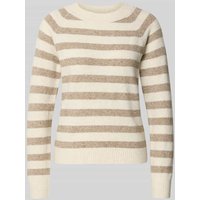 Vero Moda Regular Fit Strickpullover mit Raglanärmeln Modell 'DOFFY' in Beige, Größe XL von Vero Moda