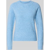 Vero Moda Regular Fit Strickpullover mit Raglanärmeln Modell 'DOFFY' in Blau, Größe L von Vero Moda
