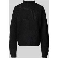 Vero Moda Regular Fit Strickpullover mit Stehkragen Modell 'MOON' in Black, Größe XL von Vero Moda