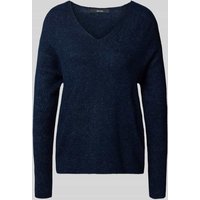 Vero Moda Regular Fit Strickpullover mit V-Ausschnitt Modell 'CREWLEFILE' in Marine Melange, Größe M Vero Moda Regular Fit Strickpullover mit V-Ausschnitt Modell 'CREWLEFILE' in Marine Melange, Größe M von Vero Moda