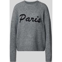 Vero Moda Regular Fit Strickpullover mit Woll-Anteil Modell 'BOOM' in Mittelgrau, Größe L von Vero Moda