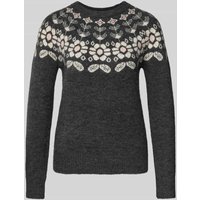 Vero Moda Regular Fit Strickpullover mit Woll-Anteil Modell 'SIMONE' in Anthrazit, Größe S von Vero Moda