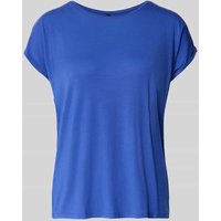 Vero Moda Regular Fit T-Shirt aus Lyocell-Mix Modell 'AVA' in Royal, Größe L von Vero Moda