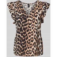 Vero Moda Regular Fit Top mit Kappärmeln Modell 'JOSIE' in Sand, Größe M von Vero Moda