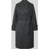 Vero Moda Regular Fit Trenchcoat mit Reverskragen Modell 'FORTUNEVEGA' in Anthrazit Melange, Größe S von Vero Moda