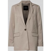 Vero Moda Relaxed Fit Longblazer aus Viskose-Mix Modell 'NILA' in Sand, Größe 36 von Vero Moda