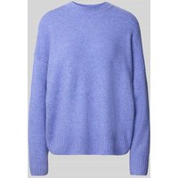 Vero Moda Relaxed Fit Pullover mit Woll-Anteil Modell 'BOOM' in Hellblau Melange, Größe XL von Vero Moda