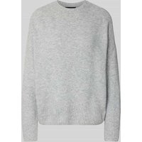 Vero Moda Relaxed Fit Pullover mit Woll-Anteil Modell 'BOOM' in Hellgrau, Größe XL von Vero Moda