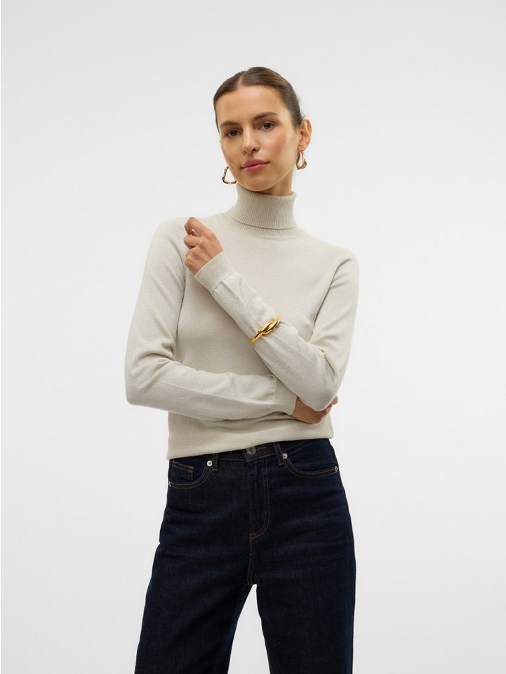 Vero Moda Rollkragenpullover VMHAPPYSHINE LS ROLLNECK PULLOVER BOO von Vero Moda