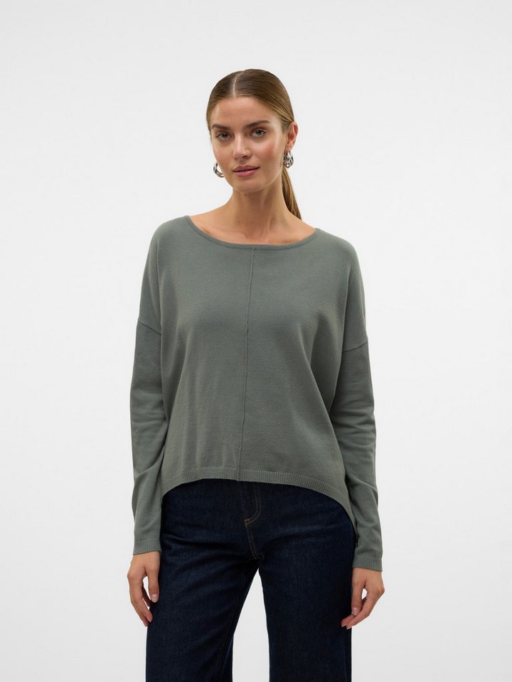 Vero Moda Rundhalspullover VMBREEZE AURA LS ZIPPER BLOUSE NOOS von Vero Moda